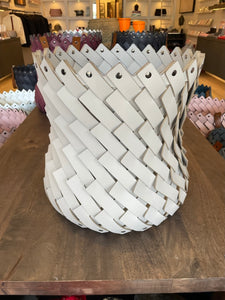 Large Braided Basket Beige
