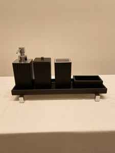Leather Bathroom Set