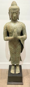 Metal Buddha Zen On Stand Full Body