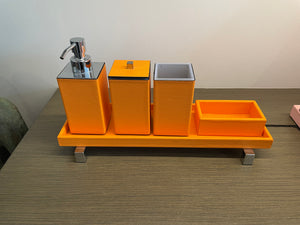 Leather Bathroom Set