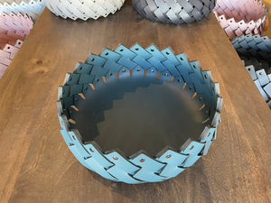 Small Braided Basket Teal